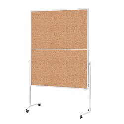 magnetoplan® 2111324 Moderationstafel Kork klappbar braun