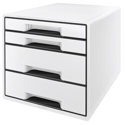 Leitz 52521001 Schubladenbox CUBE 4Schubfächer weiß