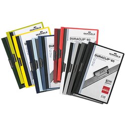 DURABLE 220900 Klemmmappe DURACLIP 60 A4 sort. 25 St./Pack.