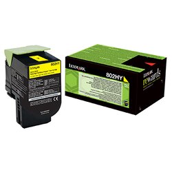 Lexmark 80C2HY0 Toner ca. 3.000Seiten gelb 