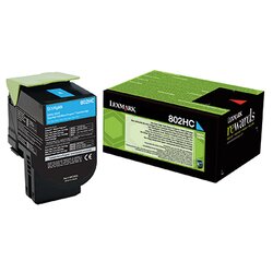 Lexmark 80C2HC0 Toner ca. 3.000Seiten cyan 