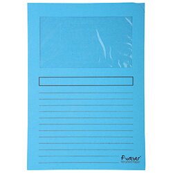 Exacompta 50252E Exacompta Sichtmappe DIN A4 mF hellblau 25 St.