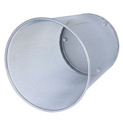 WEDO® 65254 Papierkorb Office 18l Drahtmetall silber