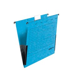 Falken 80002561 Hängetasche A4 Leinenfrösche blau
