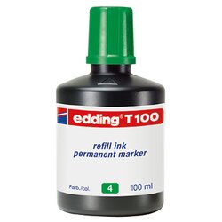 edding 4-T100004 Nachfüllflasche für Permanentmarker 100ml grün