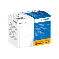 HERMA 4318 Frankieretikett 130x40mm weiß 1.000 St./Pack.