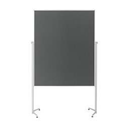 magnetoplan® 1151101 Moderationstafel einteilig Filz grau