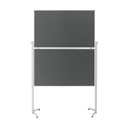 magnetoplan® 1151301 Moderationstafel klappbar Filz grau