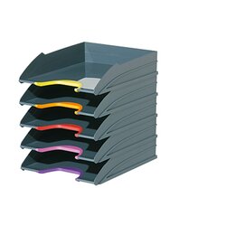 DURABLE 770557 Briefablagenset VARICOLOR C4 5teilig grau