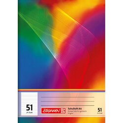 BRUNNEN 1046901 Schulheft DIN A6 24Blatt 80g liniert