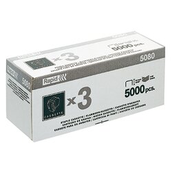 Rapid 20993700 Heftkassette 5080e Stahl verzinkt 5.000Klammern
