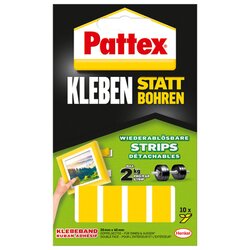 Pattex PXMS1 Montage-Klebe-Strips wieder ablösbar 10St