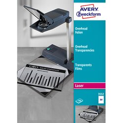 Avery Zweckform 3552 Laserfolie 210x297mm transparent 100 St./Pack.