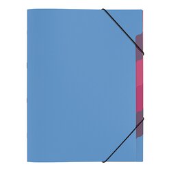 PAGNA 41803-13 Ordnungsmappe Funky School A4 5Fächer PP hellblau