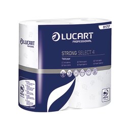 LUCART 811717 Toilettenpapier 4lagig 140Blatt weiß 4 Rl./Pack.