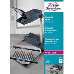 Avery Zweckform 3561 Laserfolie DIN A4 transparent 50 St./Pack.