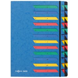 PAGNA 24151-02 Ordnungsmappe Deskorganizer DIN A4 24tlg. Pressspan bl