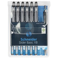 Schneider 50-151276 Kugelschreiber Slider XB schwarz 6 St./Pack.