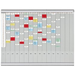 FRANKEN PV1015 T-Kartentafel 100,8x78,3cm grau +Zubehör