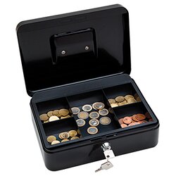 WEDO® 145321X Geldkassette 25x18x9cm Größe 3 schwarz
