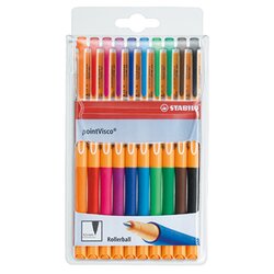 STABILO® 1099/10 Tintenroller pointVisco 0,5mm sortiert 10 St./Pack.