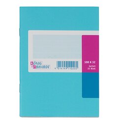 König & Ebhardt 8616210 Geschäftsbuch DIN A6 kariert 32Bl hbl