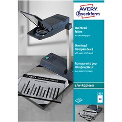 Avery Zweckform 3555 Kopierfolie klar A4 100 St./Pack.
