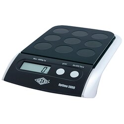 WEDO® 485001 Briefwaage Optimo 5000 5kg sw/si +Batterien