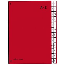 PAGNA 24249-01 Pultordner DIN A4 A-Z 24Fächer Polypropylen rt