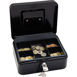 WEDO® 145221X Geldkassette 20x16x9cm Größe 2 schwarz