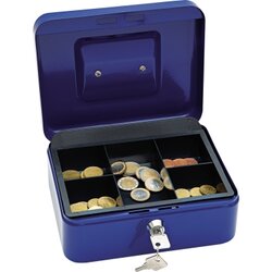 WEDO® 145203X Geldkassette 20x16x9cm Größe 2 blau