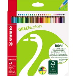 STABILO® 6019/2-24 Farbstift GREENcolors sortiert 24 St./Pack.