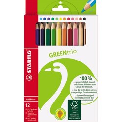 STABILO® 6203/12 Farbstift GREENtrio sortiert 12 St./Pack.
