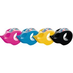 tesa® 58230-00000 Handabroller Mini sortiert +Klebefilm 19mmx10m
