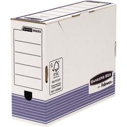 Bankers Box® 0026401 Archivbox R-Kive Prima (80mm) weiß/blau