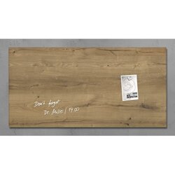 SIGEL GL258 Magnetboard Artverum 910x460x15 Natural-Wood