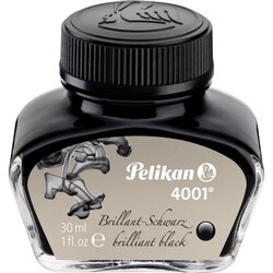 Pelikan 301051 Tinte 4001 30ml Glas brillantschwarz