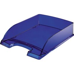 Leitz 52260039 Briefablage Transparent Plus DIN A4 PS dunkelblau