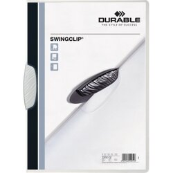 DURABLE 226002 Klemmmappe SWINGCLIP DIN A4 max. 30Bl. Klemme ws