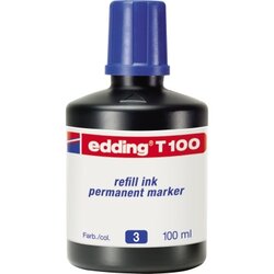 edding 4-T100003 Nachfülltusche T 100 100ml blau