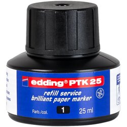 edding 4-PTK25001 edding Nachfülltusche PTK25 25ml schwarz