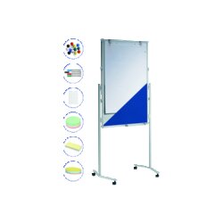 MAUL 6381182 Moderationstafel MAULpro 75x120cm blau/weiß +Zubehör