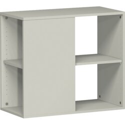 Geramöbel S-381200-L Regal Flex 2OH 800x400x720mm lichtgrau