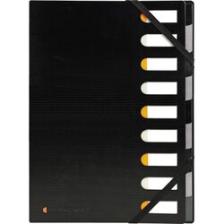 Exacompta 55334E Ordnungsmappe Exactive 9Fächer schwwarz