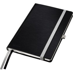 Leitz 44860094 Notizbuch Style HC DIN A5 80Bl. kar. satin schwarz