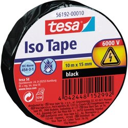 tesa® 56192-00010 Isolierband 15mmx10m schwarz 