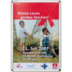 FRANKEN BS0802 Bilderwechselrahmen für DIN A1 silber