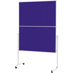 magnetoplan® 2111303 Moderationstafel 1500x1200mm Filz blau