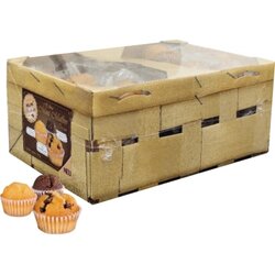 Hellma 60114800 Gebäck Mini Muffin im Körbchen 14g 60 St./Pack.