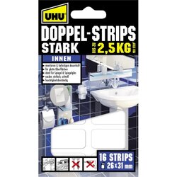UHU® 45380 Doppelstrips stark 16 St./Pack 